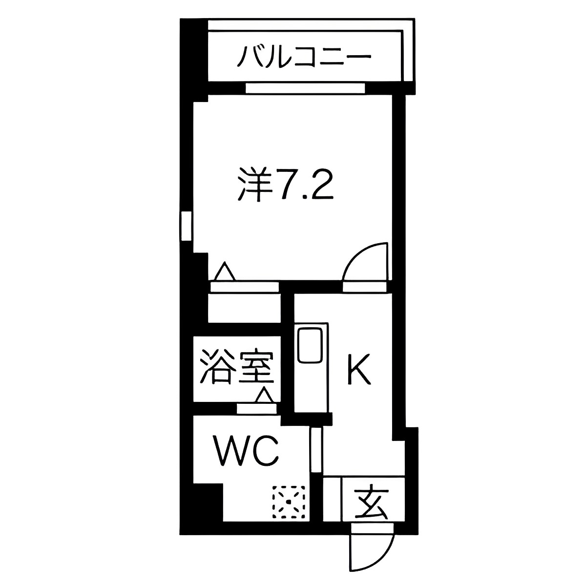 【空室募集中】803号室（1K）